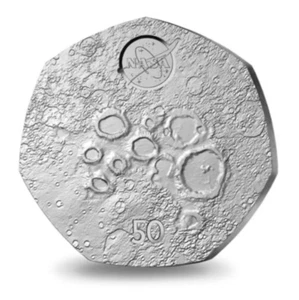 2023 Lunar South Moon 50 Nasa Charles III Carded Limited edition of 1950 BUNC - Picture 1 of 6