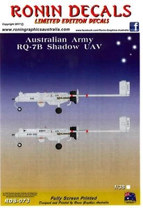 Ronin Decals 1/35 RQ-7B SHADOW UAV Australian Army - Picture 1 of 3