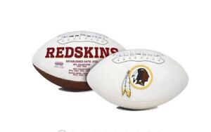 Washington Redskins White Panel Licensed Logo Football Unsigned