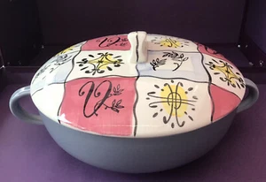 Fab Retro Vintage MCM überzogene Gemüseterrine Sockel gestempelt 5037 sehr guter Zustand  - Bild 1 von 7