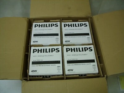 4 Philips ED23½/ED28 Lamp 40W Bright White Light 120-277 VAC E39 Mogul Base - Image 1 of 4