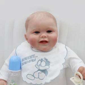 Muñecas bebé renacido de 24" vinilo de silicona realista 3D suave recién nacido regalo muñeca niño juguete - Imagen 1 de 8