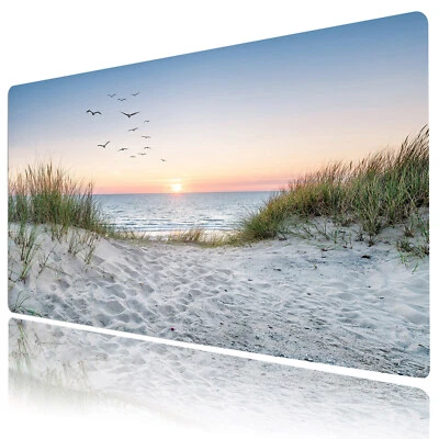 Coastal Ocean Beach Desk Mat for Keyboard and Mouse Desk Pad 31.5x15.7 inch - Image 1 of 4