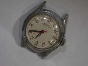 Vintage Royal 17 Jewel Men's Manual Wind Wristwatch good balance Belvoir S.A. - Picture 1 of 8