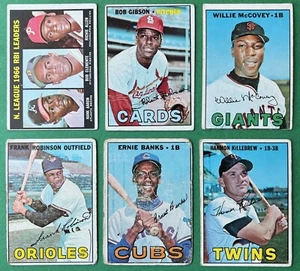1967 Topps Baseball Lot of 12 HOFer Cards - Low-Grade Condition - Picture 1 of 4