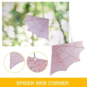 New~ Halloween Creative Spider Corner Illusion Color Web Decor' Porch R3T9 - Picture 1 of 9