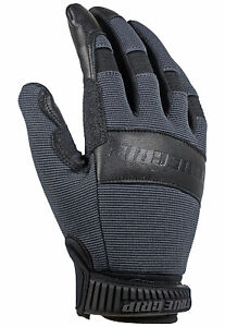 Hybrid Leather Work Gloves, Goatskin/Spandex, Black, X-Large -99513-23