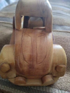 VW Beetle Wooden Handmade Toy Car - Picture 1 of 6
