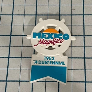 Mexico 1983 Aquatennial Magnifico Vintage Pinback Button - Picture 1 of 2
