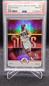 2005-06 Upper Deck Reflections Jason Kidd Red 58/100 #60 PSA 8 - Picture 1 of 5