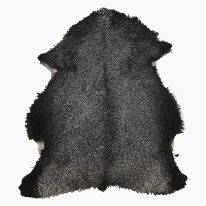 Echtes Gotland Schaffell – Natur Grau, Lockig & Einzigartig - Picture 1 of 19