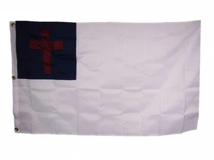 COLL7AWS 10X15 Embroidered Sewn Christian 600D Nylon HUGE Flag Heavy Duty - Picture 1 of 5
