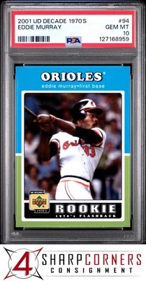 2001 cubierta superior década 1970 #94 Eddie Murray Rookie Flashback Hof Pop 2 PSA 10 Foto 1 de 3