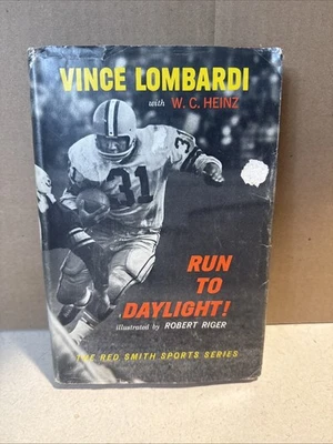 Run to Daylight! by Vince Lombardi, 1st Ed., 1963 (Red Smith), Illustrated Foto 1 de 4