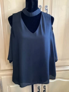 Blusa negra de hombro frío Lily talla XL - Imagen 1 de 6