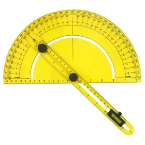 Plastic Swing Protractor 180 Degree for Machinists and DIY Enthusiasts - Picture 1 of 12
