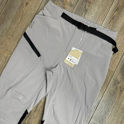 On Running Trek Pants Mens Size Medium Zinc Black Lightweight NWT *READ* - Image 1 of 4