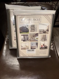 KEQIAOSUOCAI (Set Of 2) *4 Total Blackout Window Curtains Room Darkening - Picture 1 of 6