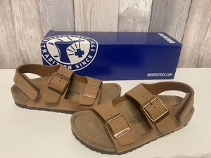 Birkenstock Kids Children's Brown Vegan Sandals New with Box Size 30 / 11.5 - Picture 1 of 7