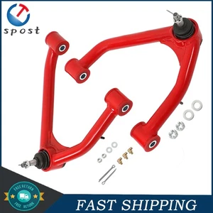 For Chevy Silverado GMC 1500 2007-2015 Red 2-4' Lift Upper Control Arms - Picture 1 of 9