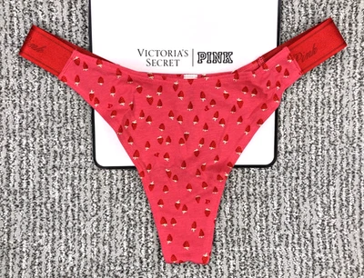 Sexy Tanga Victoria's Secret ROSA NUEVO CON ETIQUETAS Pequeña Rosa Panty Fresas Hechizo Foto 1 de 4