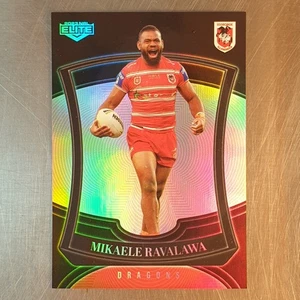 2023 NRL Elite Pearl Special Mikaele Ravalawa Card P123 Parallel Dragons - Picture 1 of 2