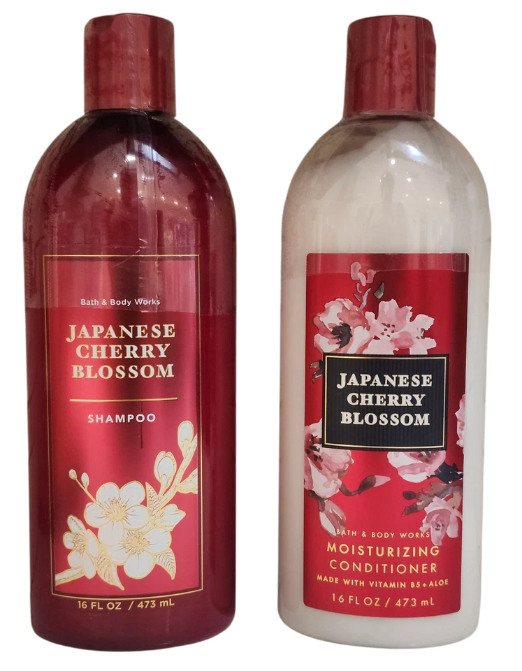 Bath & Body Works Japanese Cherry Blossom Shampoo & Conditioner Hair Set 16 oz - Image 1 of 1