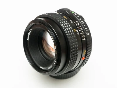 Exc. Minolta MD 50mm f/1.7 prime lens  Mirorless Adaptable Sony A7, m4/3, etc. - Image 1 of 4