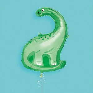 Fun Express Green Brachiosaurus Dinosaur-Shaped 33 1/2" Foil Mylar Balloon - Picture 1 of 1