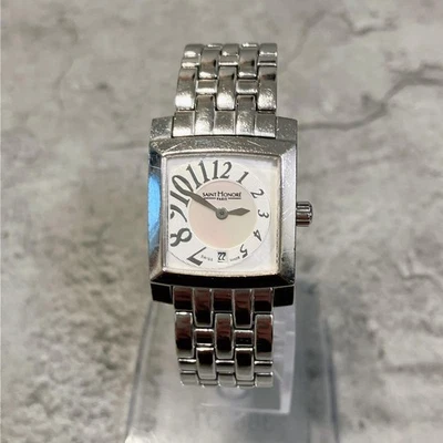 Reloj Pulsera Mujer Saint Honore Sannotore Analógico Cuarzo Color Plata Usado  Foto 1 de 4