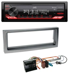JVC DAB MP3 Bluetooth USB Autoradio für Citroen C5 Peugeot 407 ab 04 grau-metall - Bild 1 von 7
