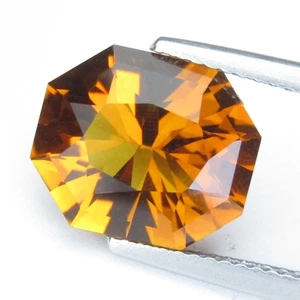 4.20Cts Fantastic Natural Citrine 11.9x10x6.5mm Fancy Cut Loose Brazil Gemstone - Picture 1 of 7