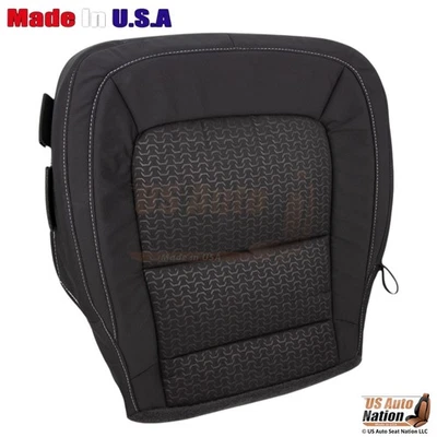 2019 2020 2021 2022 GMC Canyon Front Driver Bottom Cloth Seat Cover Jet Black - Image 1 of 4