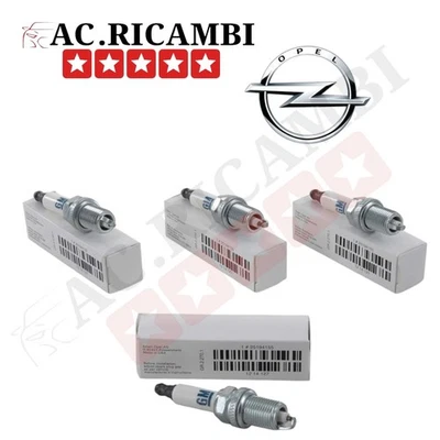 Kit 4 Candele Accensione Originale Opel Adam Corsa E D 1,2 1,4 LPG/GPL 25194155 - Immagine 1 di 4