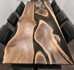 42x84Cutsom Black Epoxy River Table - Picture 1 of 1