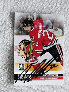 New York Islanders Nino Niederreiter Signed 09/10 ITG H&P Update Portland Card - Picture 1 of 1