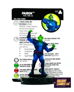 Marvel Heroclix Paibok #033 w/ Card Fantastic Four Future Foundations Set - Picture 1 of 1