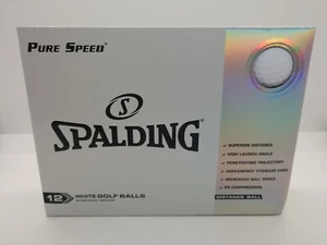 🔥SPALDING Pure Speed 85 Compression Distance White Golf Balls-12 PACK-NEW🔥 - Picture 1 of 4