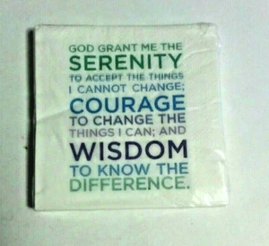Getränk Servietten Serenity Prayer 3-lagig. 20ct. Pkg. KONVOLUT 6 PKGS - Bild 1 von 1