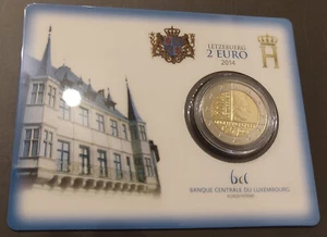 2 euro fdc Lussemburgo 2014 indipendenza in blister / coincard ufficiale - Foto 1 di 3