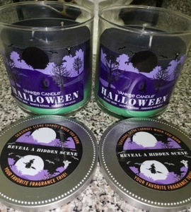 Lot 2 Yankee Candle Halloween WITCHES BREW HAUNTED HAYRIDE FORBIDDEN MACINTOSH - Picture 1 of 12