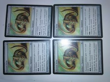 Horned Helm x4 LP/NM (Fifth Dawn) Mtg Magic Artifact Equipment
