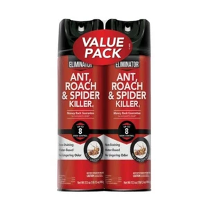 Eliminator Ant, Roach & Spider Killer4, Aerosol Spray, 2/ 17.5 Ounce - Picture 1 of 9