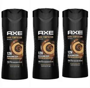 AXE Body Wash DARK TEMPTATION 16oz ( 3 Bottles ) - Picture 1 of 1