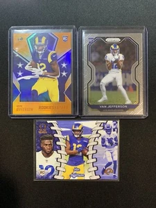 Van Jefferson RC Lot (3) #130 2020 Rookies & Stars #/99 Orange + Prizm + omega - Picture 1 of 3