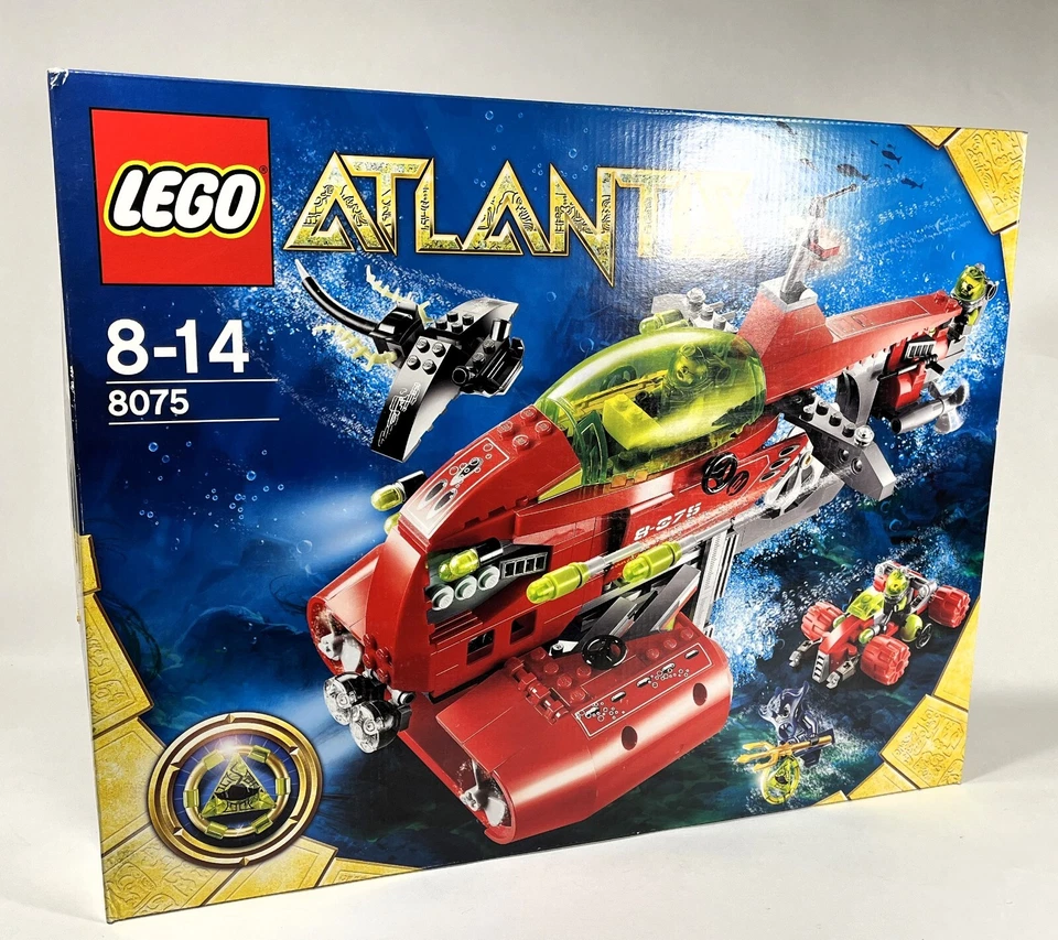 LEGO Atlantis 8075 Neptuns sous-Marin - Transporteur 475 Pièces Eol-Neu / Ovp - Photo 1/4