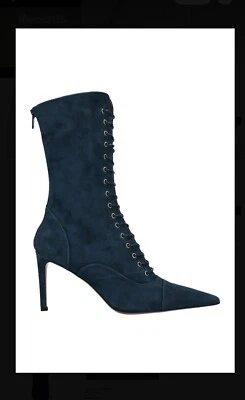 Salto com cadarço L'AUTRE CHOOSE - Camurça azul - Tamanho 7 - Imagem 1 de 4