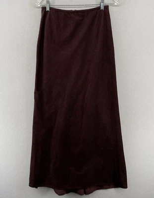 Falda TARA JARMON 36 S Pana Recta Maxi Elástica Espalda Cremallera Púrpura Francia Foto 1 de 4