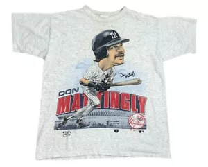 Don Mattingly New York Yankees Caricature short sleeve ash color shirt KV28355 - Picture 1 of 2