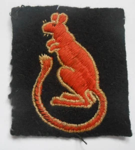 7th Armoured  Division   cloth formation sign Desert rat    unit patch - Picture 1 of 3